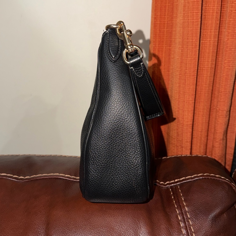 SOLD‼️Coach Teri Hobo Black Leather Shoulder Bag - Picture 5 of 13